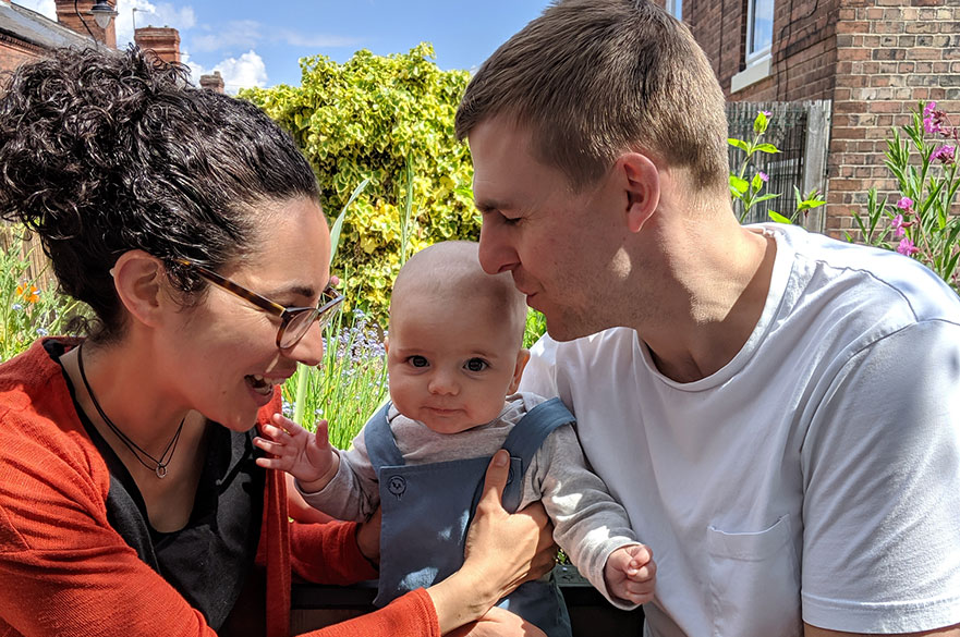 Couple with baby