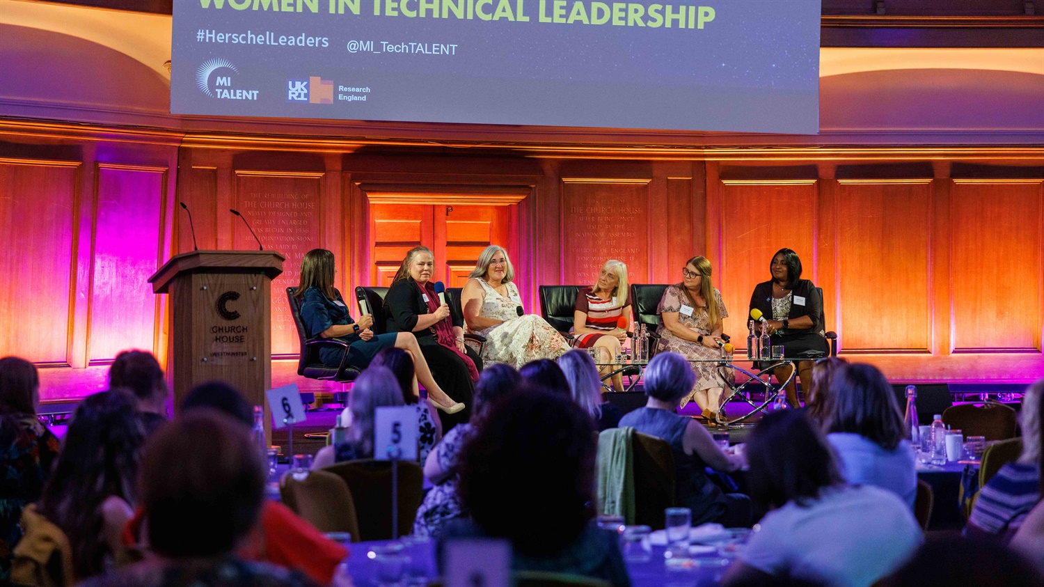 A panel of Women in Technical Leadership roles at the Herschel Programme awards