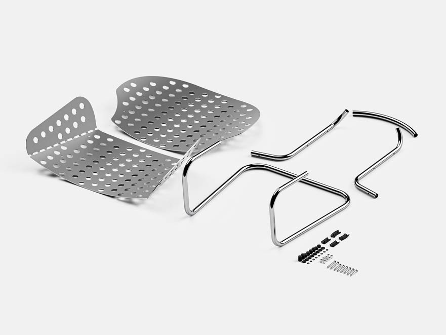 Lounge chair disassembled