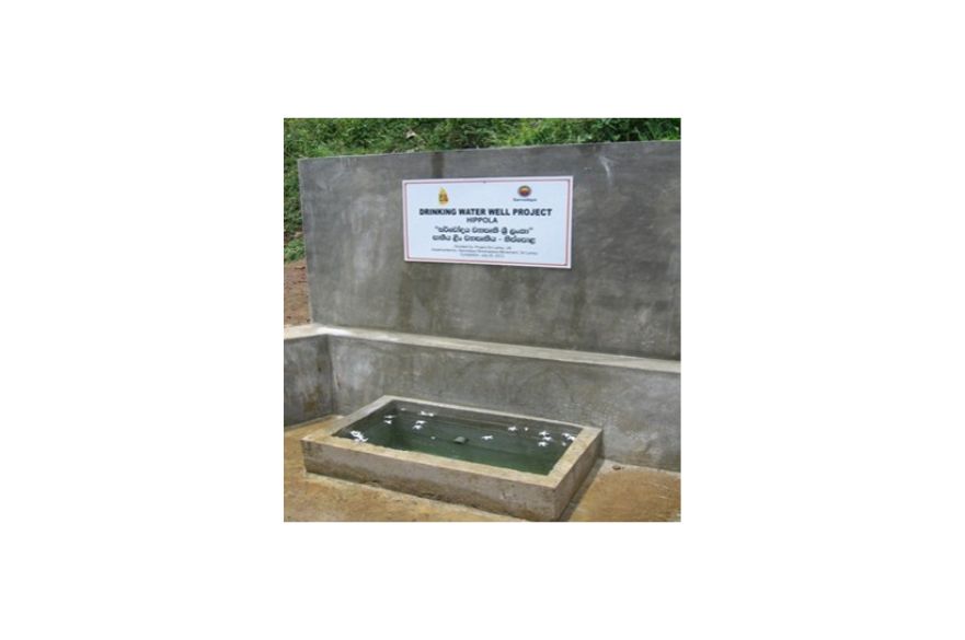 The finished well in Hippola