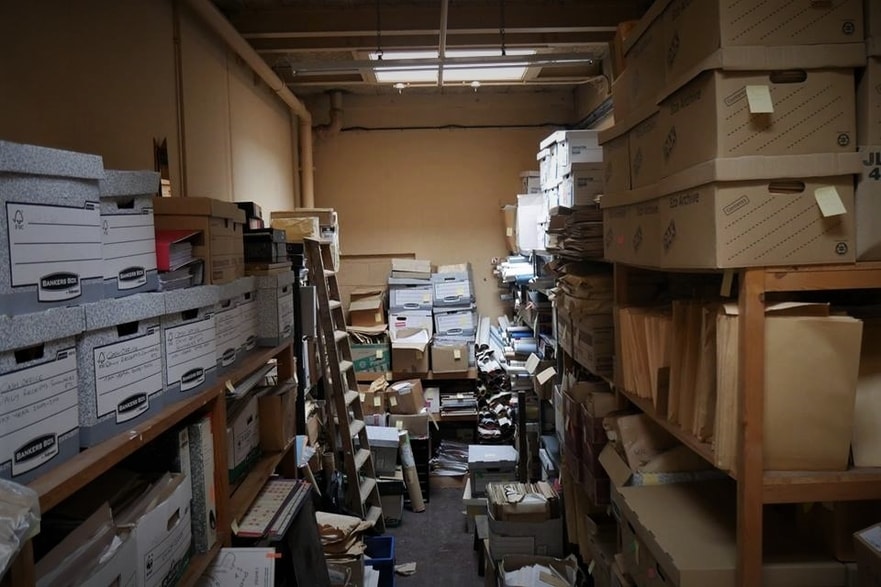 Archive room at the Theatre Royal 