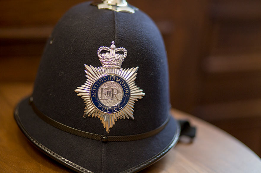 Nottinghamshire Police helmet
