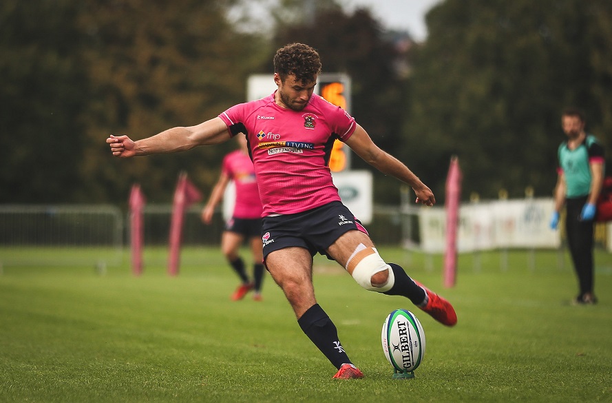 NTU Number 10 Will Sutton Kicks for the posts