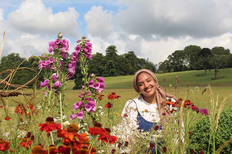 Hafsah Hafeji at Belvoir Flower Show
