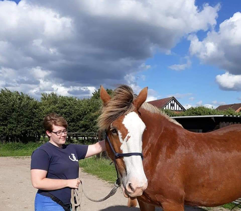 Student with horse