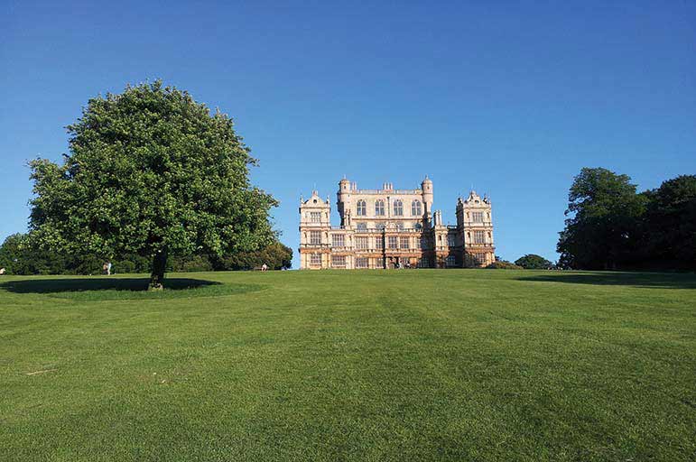 Wollaton Hall sunshine