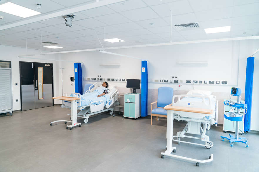 Mock hospital wards help students prepare for placements and graduate roles