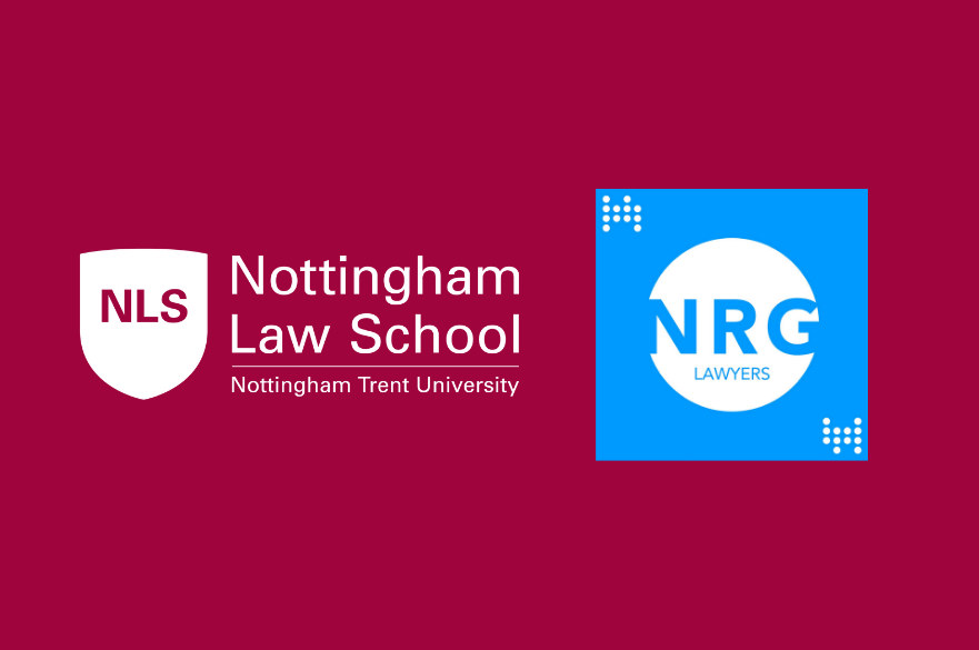 Nottingham Law School and NRG logos
