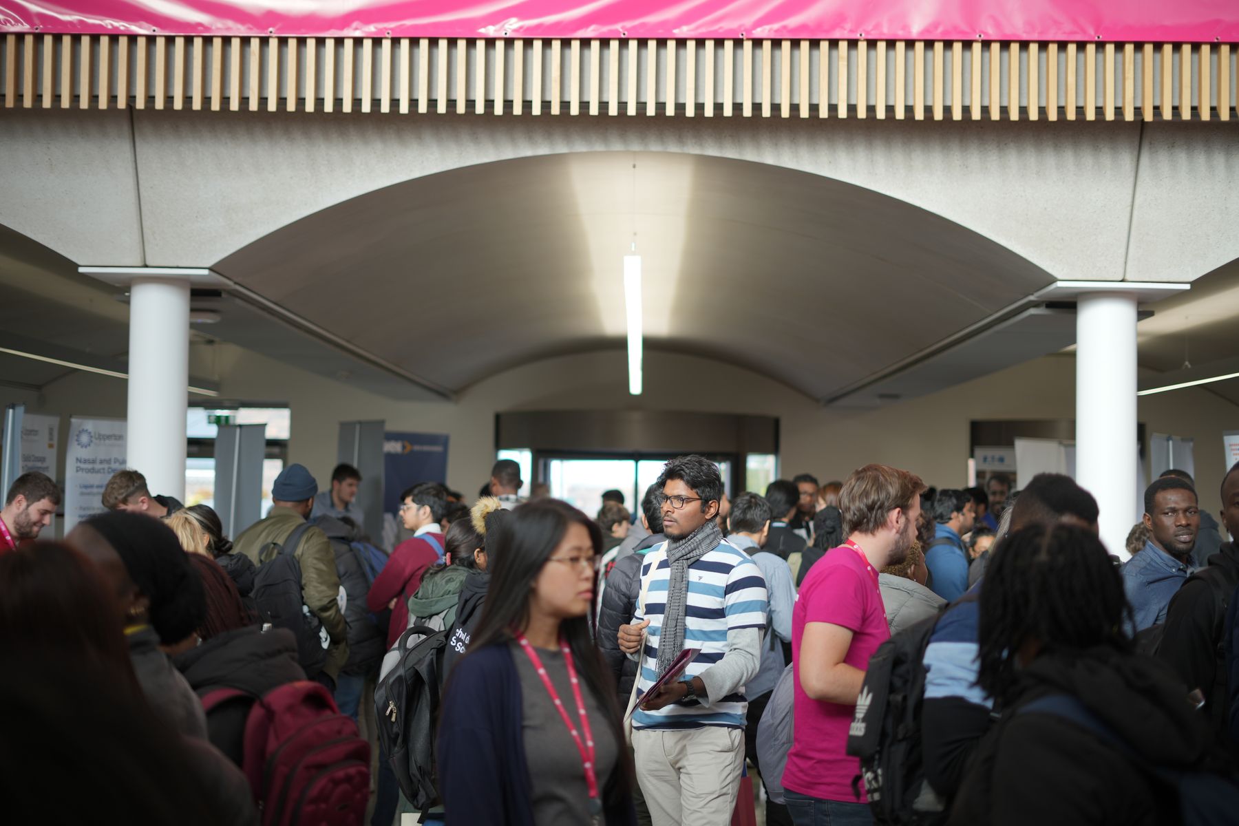 Students in careers fair 