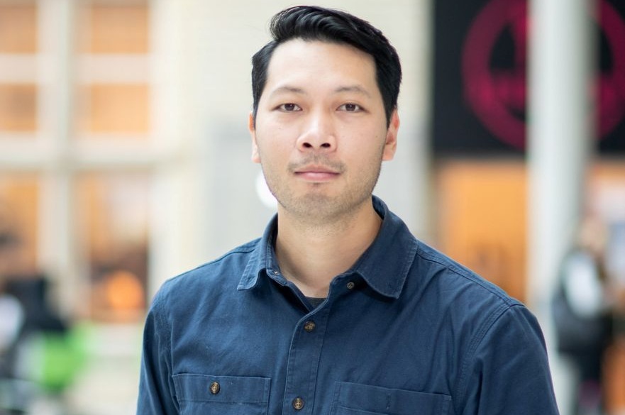 A person posed for a photograph.
