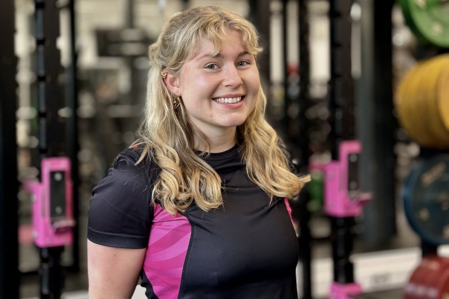 Rosie Patten in the gym