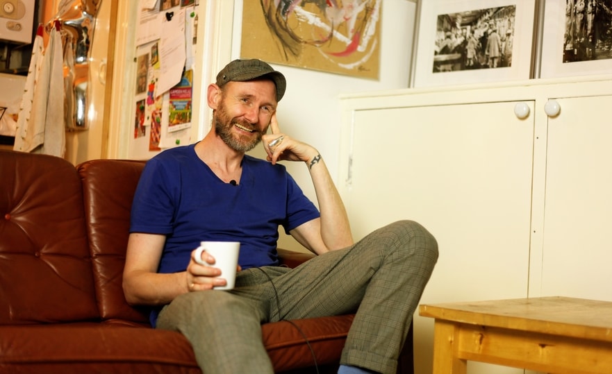 A still of David from the documentary