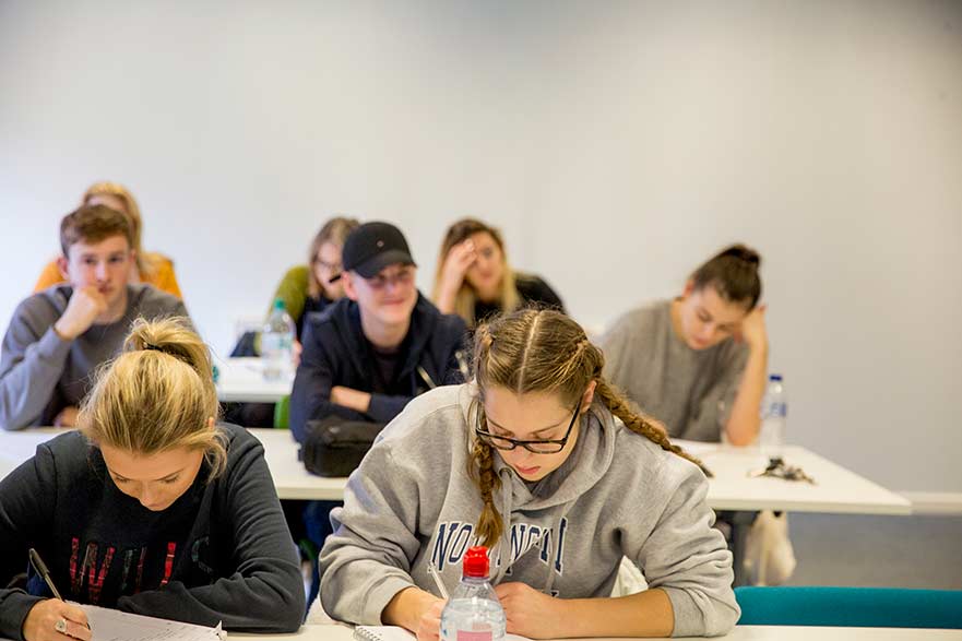 classroom of young students