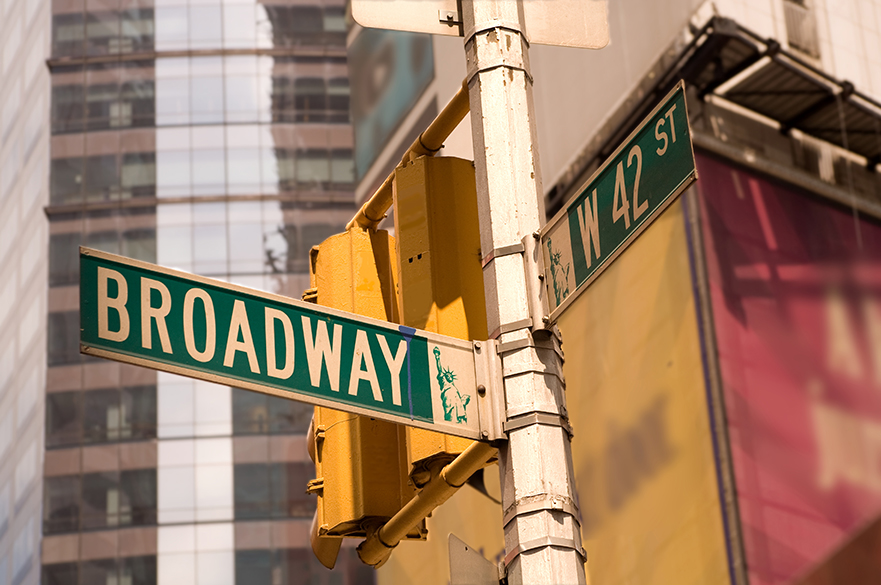 Broadway signpost.