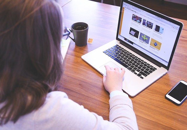 woman on laptop