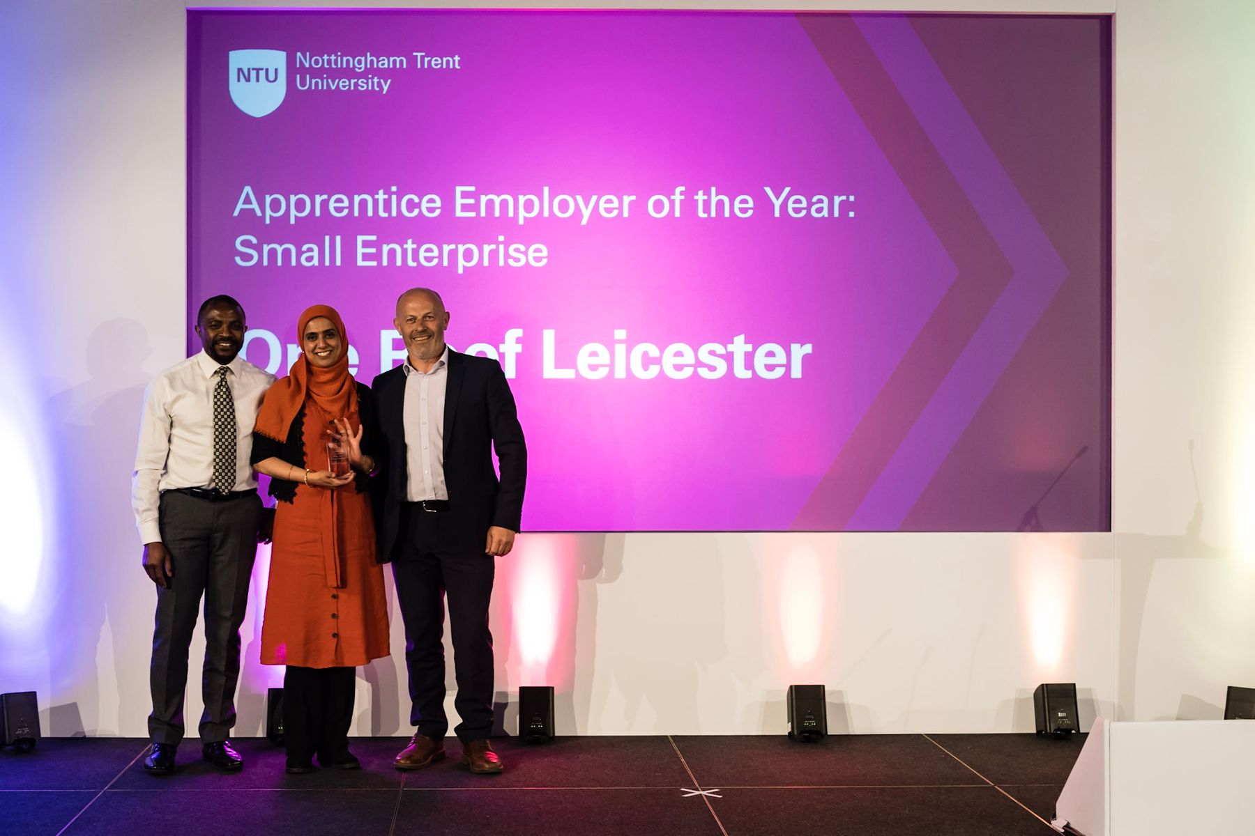 One Roof Leicester get NTU Apprenticeship award
