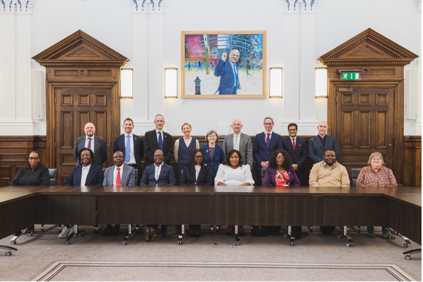 Malawian Ministerial Delegation with NTU Hosts