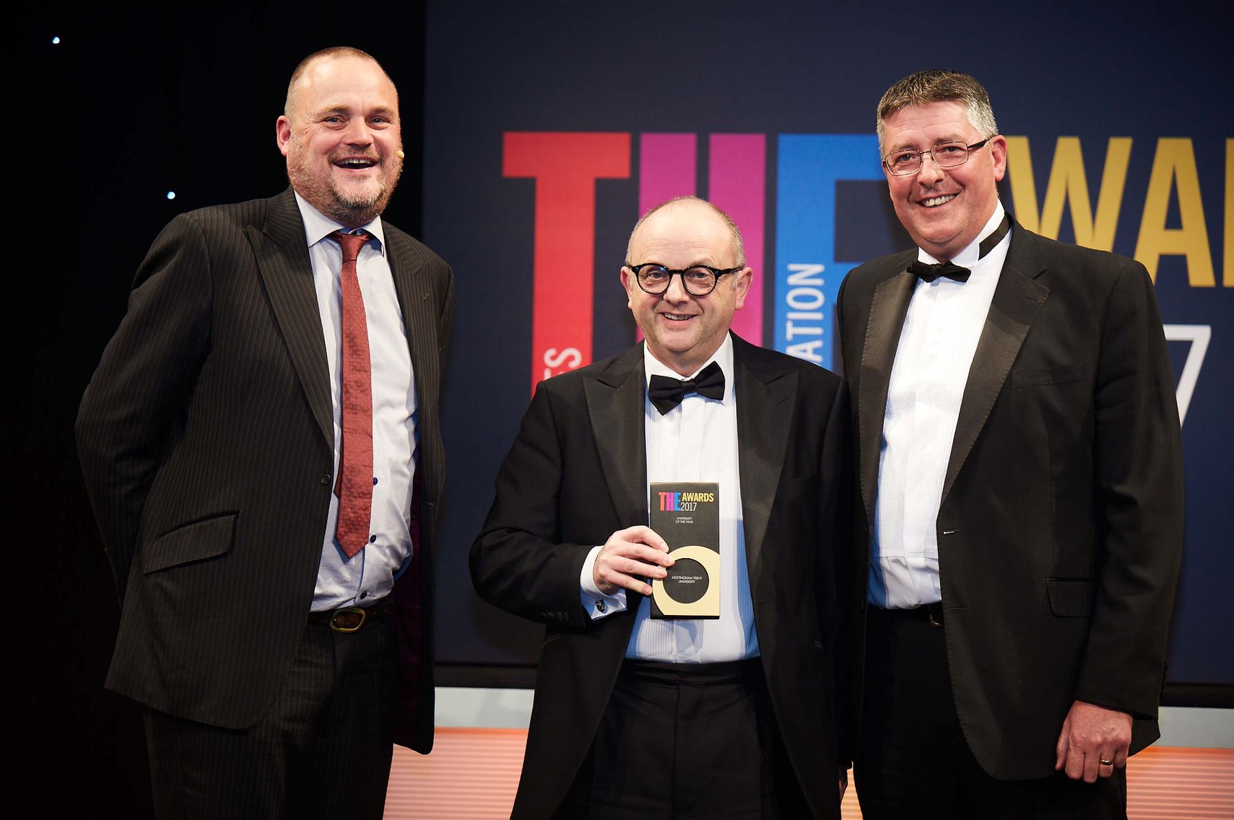 Professor Edward Peck receiving award.
