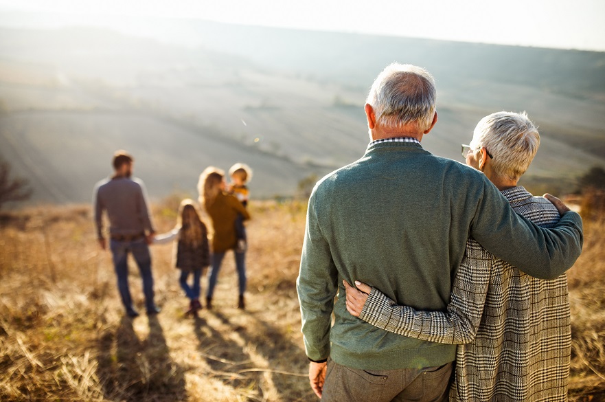 Inter-generational family outside