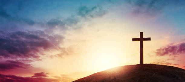 Cross and sunset