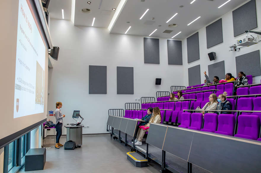 Lecture theatre at Mansfield