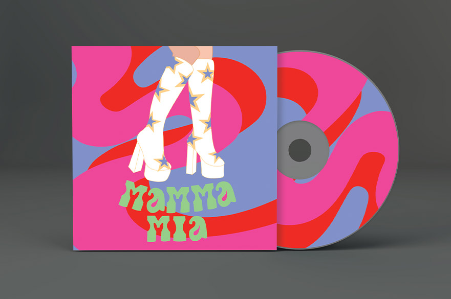 A mock up of a psychedelic CD cover