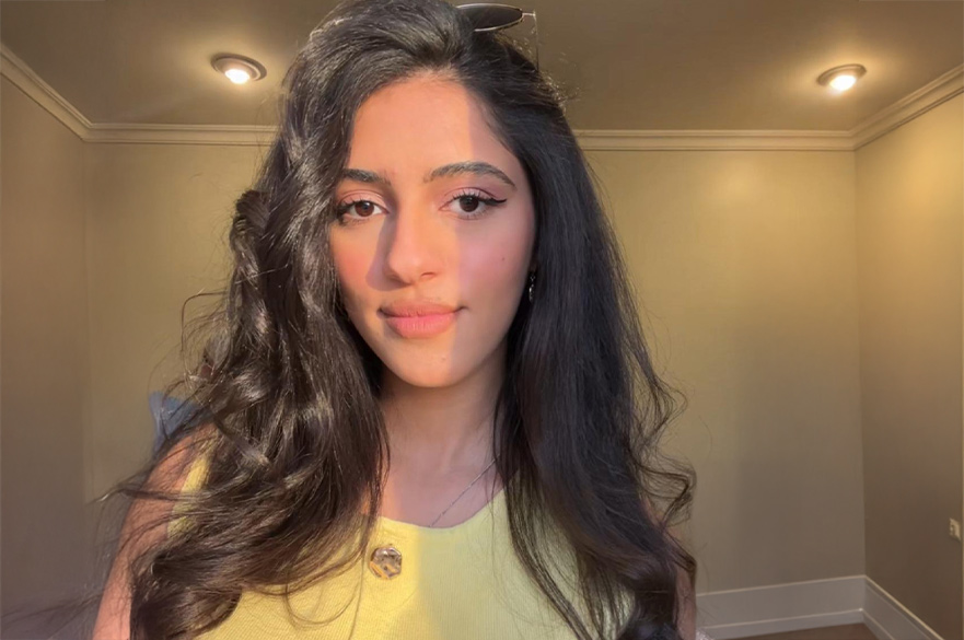 Malak Luay Abu Rumuh posing for the camera