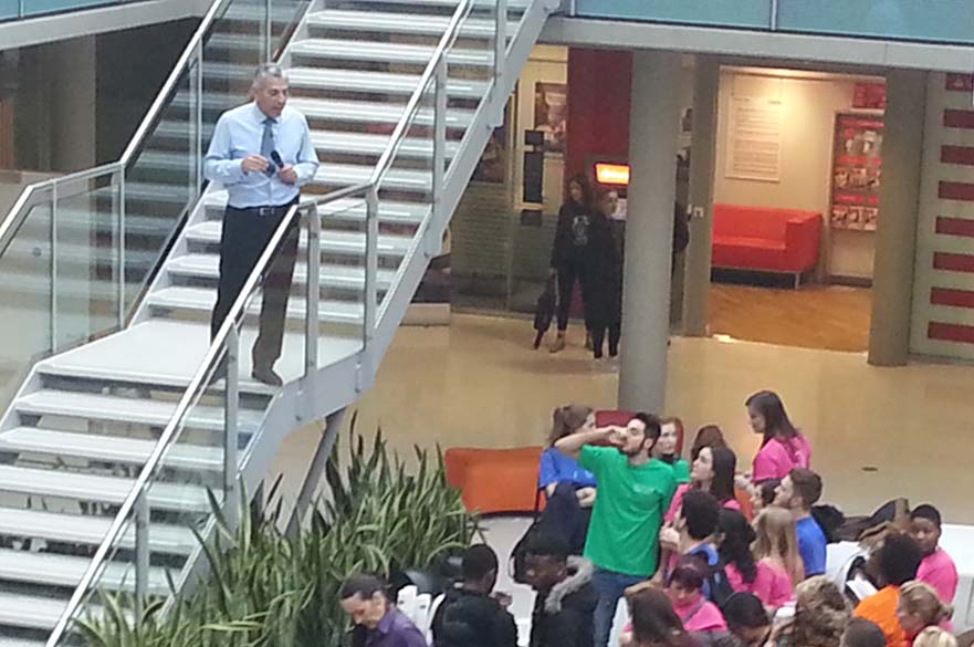 Baback Yazdani (Dean of Nottingham Business School) Addresses the Thinkubator Challenge participants