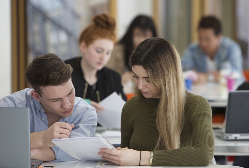 Male and female students