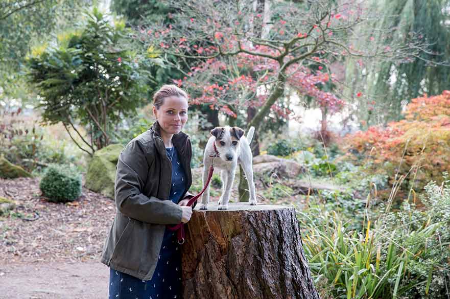 Sarah Broadberry with dog