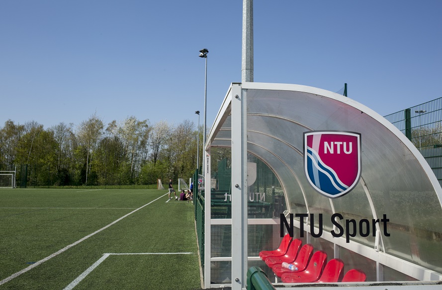 Photo of NTU Sport dug out on the Clifton Campus 3G