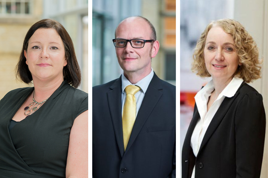 Sian Hughes, Chris Ratcliffe and Amanda Rushby