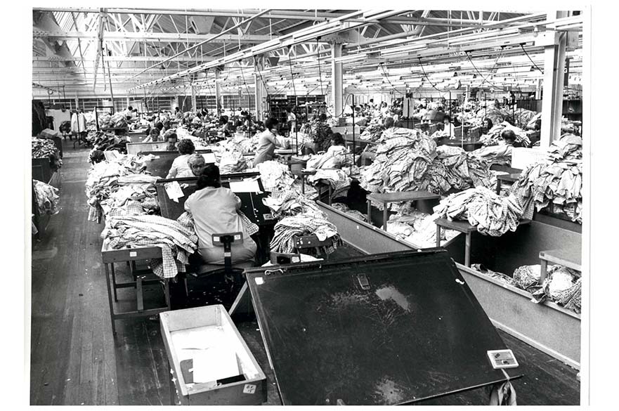 Interior from Viyella factory in Hucknall