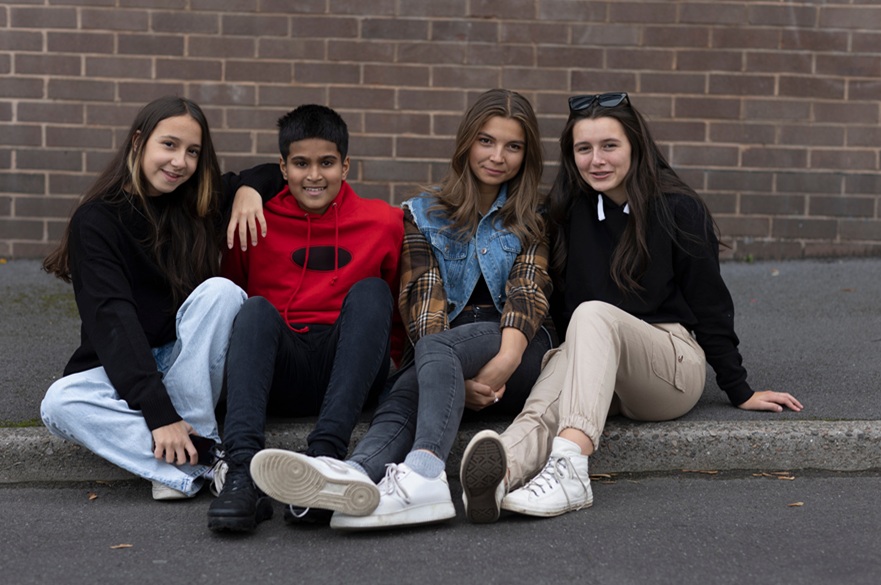 A generic image of young people