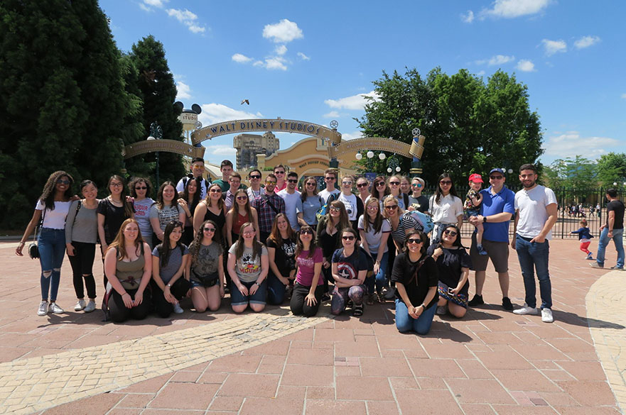 Students at Disneyland Paris