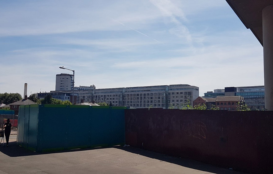 City Council Skyline from under the tram