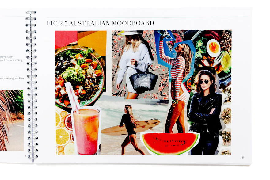 Moodboard from the project 'H&M Yoga' Created by Hannahy Babb and Charlotte Williamson. 