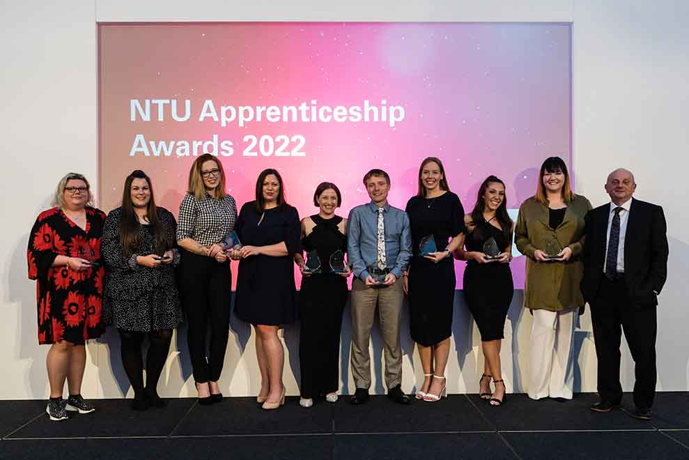 NTU Apprenticeship Award winners