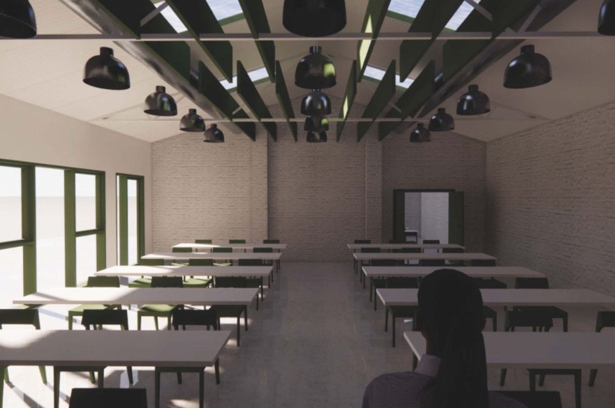 The internal teaching and learning space concept designed by Evans Vettori Architects