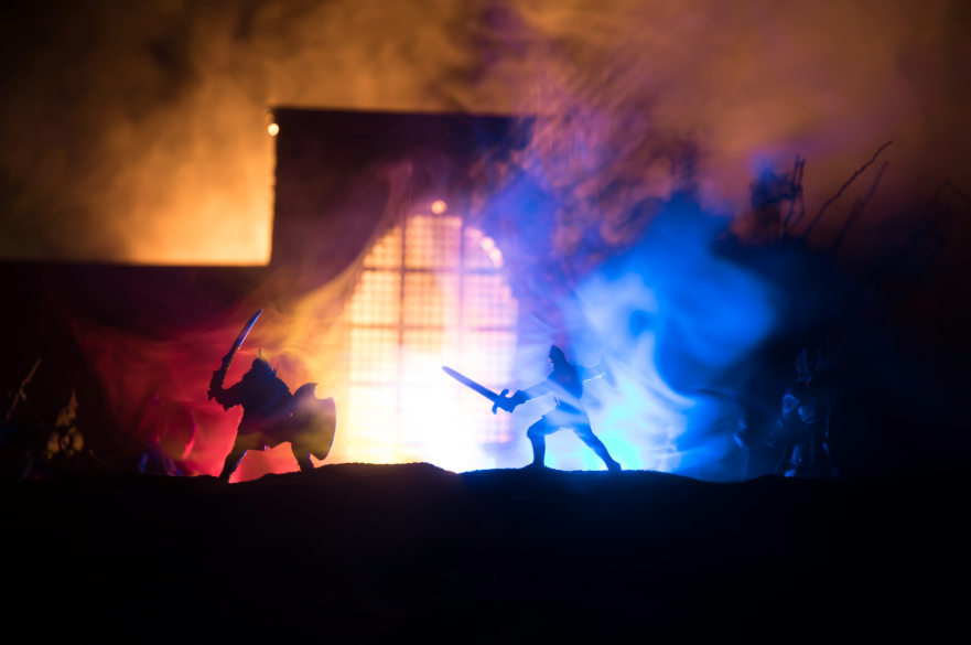 Fantasy fight scene