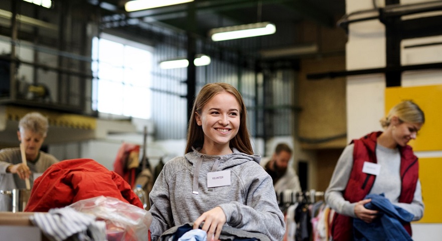 image of volunteers to support NTU impact report press release