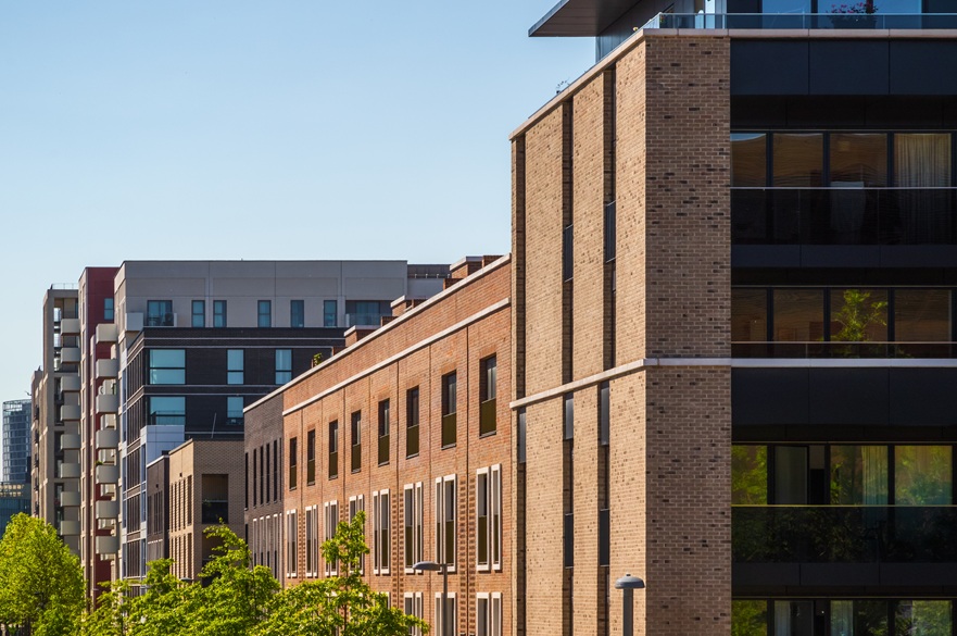 Close up of a building with interesting architecture
