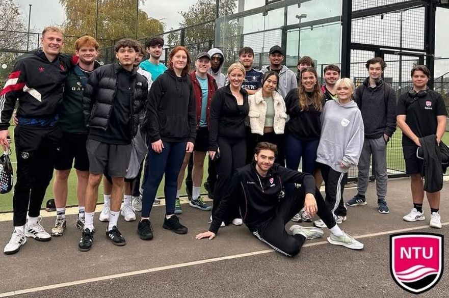padel squad photo on the court