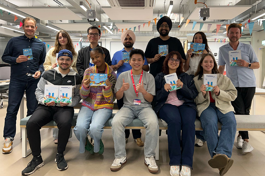 group photo for Digital Marketing and Communications for the Creative Industries NTU Global Summer School course