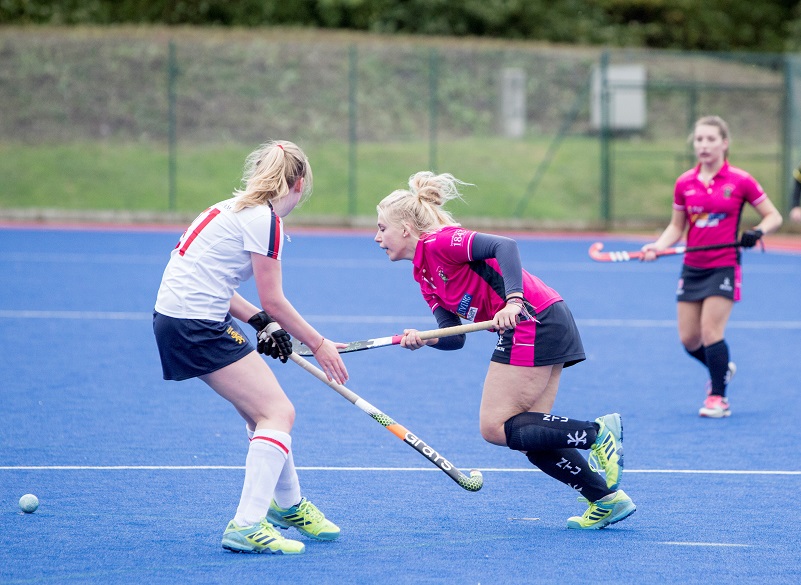 NTU Womens Lacrosse Player on ball