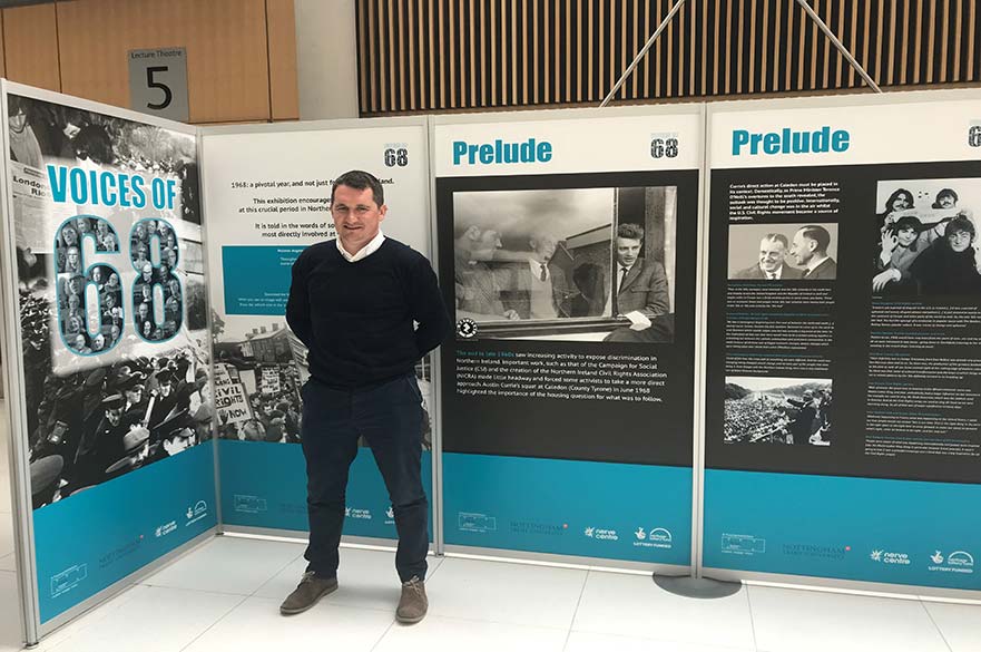 Chris Reynolds Belfast Voices of 68 Exhibition