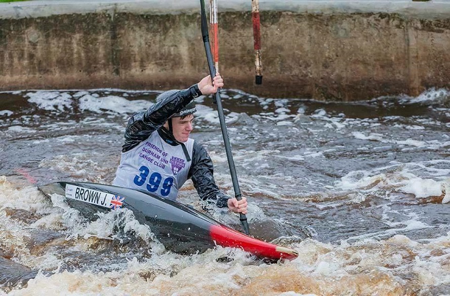 NTU Canoe athlete in action