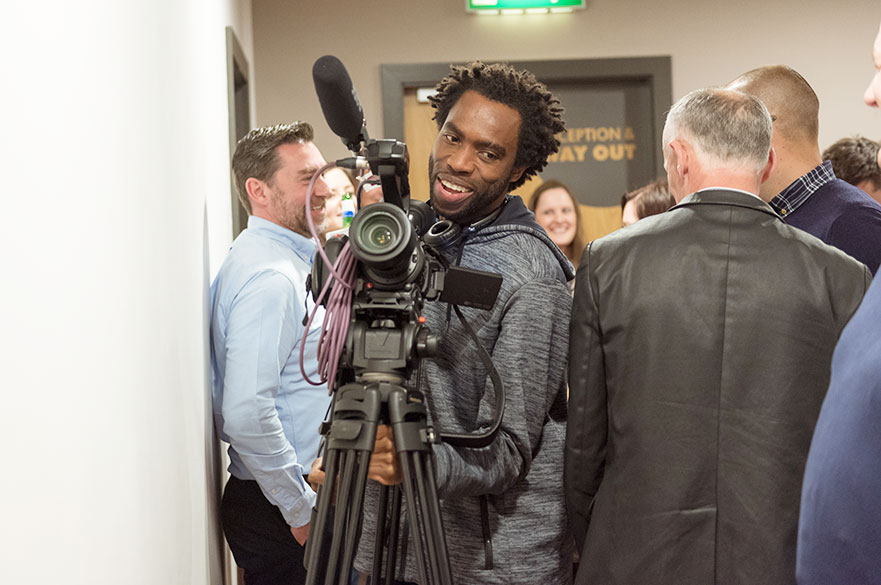 Allan filming
