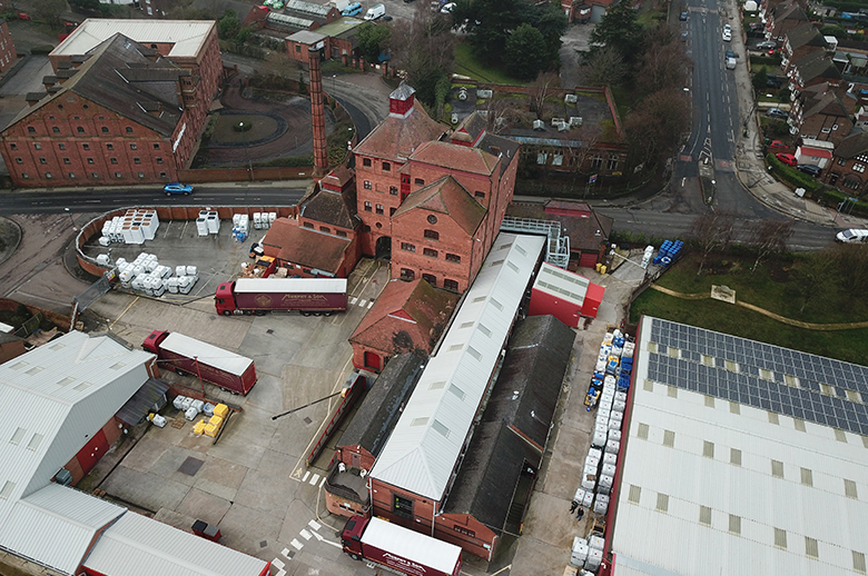 Murphy and Son premises from above