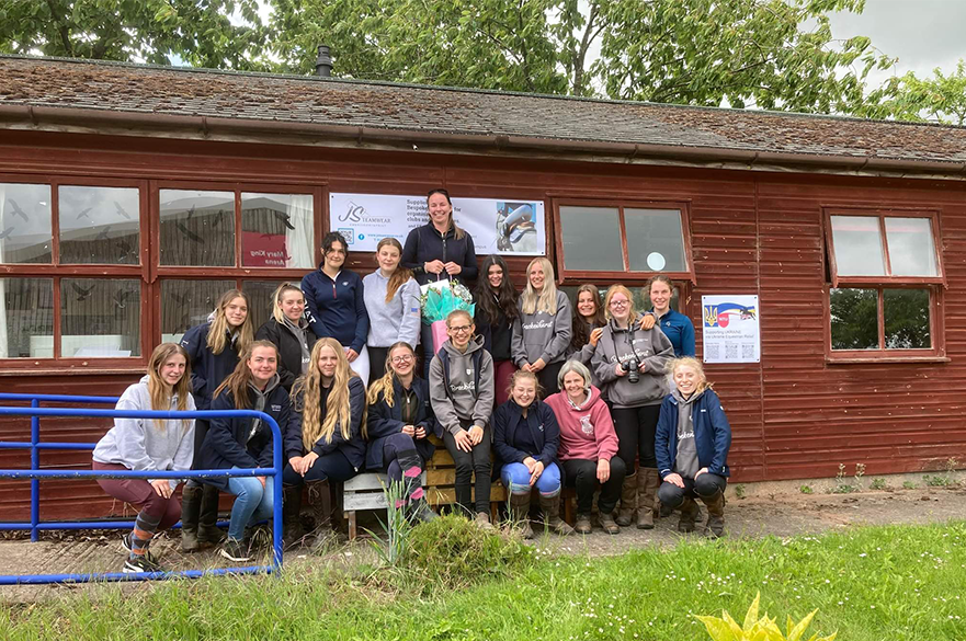 Equine students run a charity dressage event in aid of British Equestrians for Ukraine